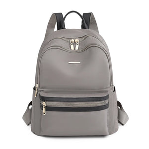 Solid Casual Student School Bag High Oxford Cloth Women's Backpack