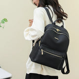 Solid Casual Student School Bag High Oxford Cloth Women's Backpack