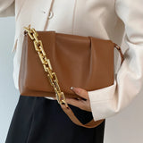 Chain Shoulder Bags Small Acrylic Handbags Purses Fold Flap Bags