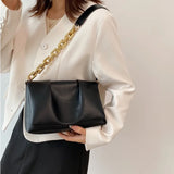 Chain Shoulder Bags Small Acrylic Handbags Purses Fold Flap Bags