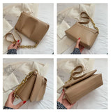 Chain Shoulder Bags Small Acrylic Handbags Purses Fold Flap Bags