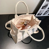 Canvas Tote Bag Large Capacity Women Shoulder Messenger Casual Crossbody