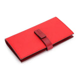 Top Cowhide Leather Women Long Wallet Purse