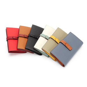 Top Cowhide Leather Women Long Wallet Purse