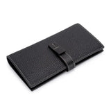Top Cowhide Leather Women Long Wallet Purse