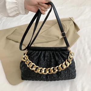 Acrylic Chain Shoulder Bag for Women Prom Wedding Clutch
