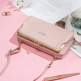 Women Bag Soft Leather Cell Phone Pocket Ladies Small Shoulder Bags