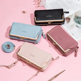 Women Bag Soft Leather Cell Phone Pocket Ladies Small Shoulder Bags