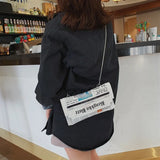 Newspaper Modeling Shoulder Bag Ladies Messenger Bag
