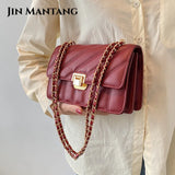 Women Chain Shoulder Bag Crossbody Handbags Small Flap Prom Messenger Bags