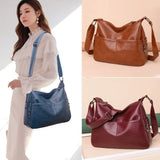 Vintage Leather Crossbody Bag Soft Shoulder Messenger Sac A Main Femme