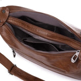 Vintage Leather Crossbody Bag Soft Shoulder Messenger Sac A Main Femme