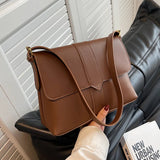 Women Handbags And Purses Pu Leather Shoulder Bags Green Brown Crossbody Bags