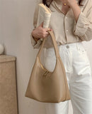 Women Soft Pu Leather Handbags Large Capacity Daily Casual Totes