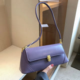 Large PU Leather Women Shoulder Bag Underarm Bag