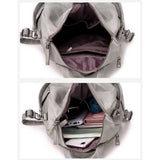 Women Travel Backpack High Soft PU Leather School Girls Backpack