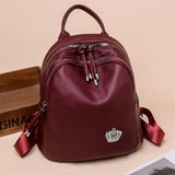 Women Travel Backpack High Soft PU Leather Women Backpack Girls School Backpack