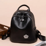 Women Travel Backpack High Soft PU Leather Women Backpack Girls School Backpack