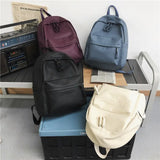 Women Travel Backpack Soft PU Leather Girls School Backpack