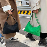 Winter Embossed Shoulder Bag Women's Handbags
