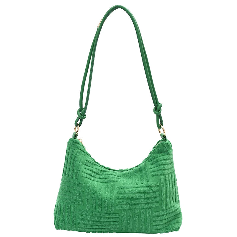 Winter Embossed Shoulder Bag Women's Handbags