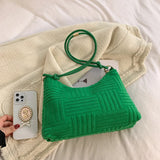 Winter Embossed Shoulder Bag Women's Handbags