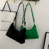 Winter Embossed Shoulder Bag Women's Handbags