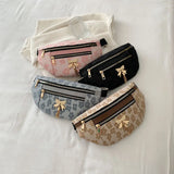 Canvas Waist Bag Shoulder Crossbody Chest Bags Handbag Female Belt Bag