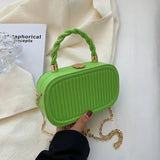 Women's Crossbody Handbag Wallet Chain Vertical Handle Shoulder Bag