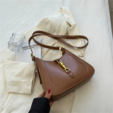 Women's PU Leather Shoulder Crossbody Bag Underarm Bag