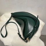 Women's Soft PU Leather Saddle Bag Crossbody Handbag