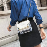 Women's Transparent Shoulder Bag Messenger Bag