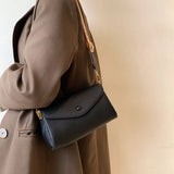 Women's Wide Shoulder Underarm Bag with Solid Strap