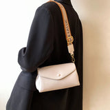 Women's Wide Shoulder Underarm Bag with Solid Strap