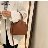 Retro Square Bag PU Leather Lock Shoulder Bags