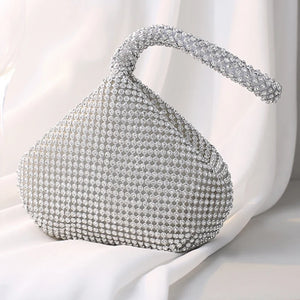 Women's Diamond Beaded Evening Clutch Wedding Bag