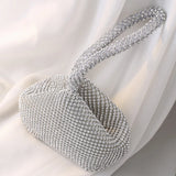 Women's Diamond Beaded Evening Clutch Wedding Bag