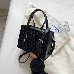 Diamond Women Party Handbag Ladies Shoulder Crossbody Texture Pu All-match Tote