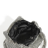 Rhinestone Evening Party Bucket Purse Crossbody Shoulder Bag