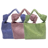 Rhinestone Mesh Shoulder Crossbody Bag for Women Evening Party