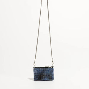 Shinny Rhinestones Crossbody Bag Crystal Mesh Small Shoulder Purse