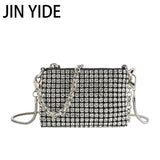 Shinny Rhinestones Crossbody Bag Crystal Mesh Small Shoulder Purse
