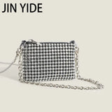 Shinny Rhinestones Crossbody Bag Crystal Mesh Small Shoulder Purse
