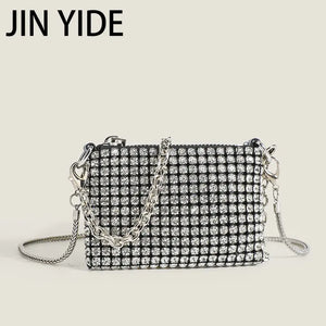 Shinny Rhinestones Crossbody Bag Crystal Mesh Small Shoulder Purse