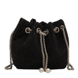 Diamonds Evening Bucket Women Handbag Rhinestones Shoulder Bags