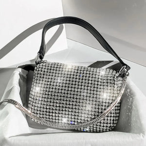Shinny Rhinestones Crossboby Bag Glitter Evening Party Purse