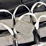 Shinny Rhinestones Crossboby Bag Glitter Evening Party Purse