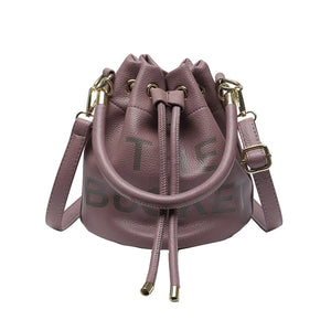Drawstring Bucket Bag Candy Shoulder Crossbody Tote