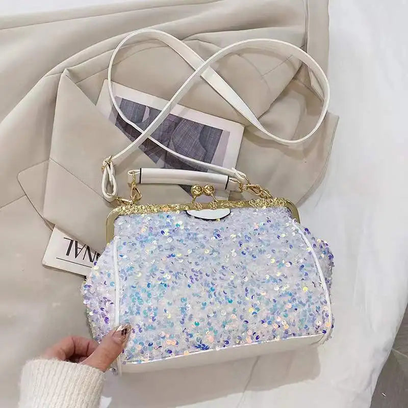 Colorful Sequined One-shoulder Women's Bag Casual Diagonal Bag