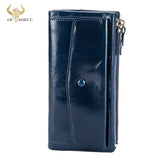 Women's Leather Checkbook Organizer Wallet Clutch